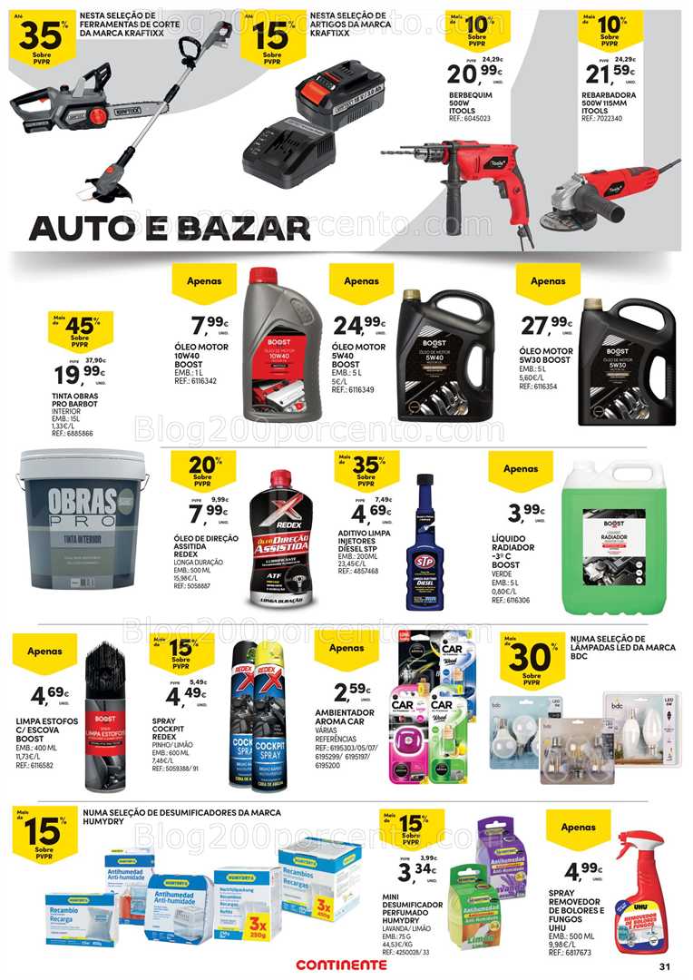 Antevisão Folheto CONTINENTE Bazar Açores Promoções de 2 a 15 outubro