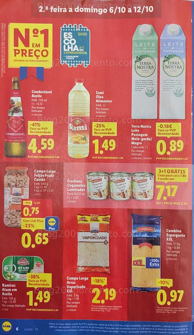 Antevisão Folheto LIDL Promoções de 6 a 12 outubro