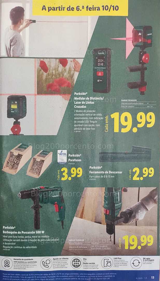 Antevisão Folheto LIDL Bazar Promoções de 6 a 12 outubro