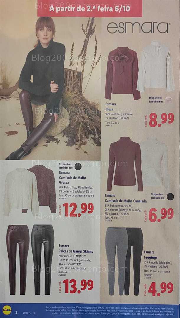 Antevisão Folheto LIDL Bazar Promoções de 6 a 12 outubro