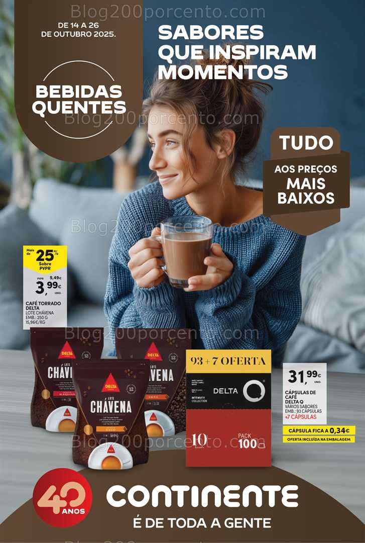 Antevisão Folheto CONTINENTE Bebidas Quentes Promoções de 14 a 26 outubro - Edição Digital