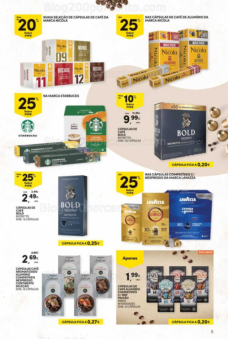 Antevisão Folheto CONTINENTE Bebidas Quentes Promoções de 14 a 26 outubro - Edição Digital