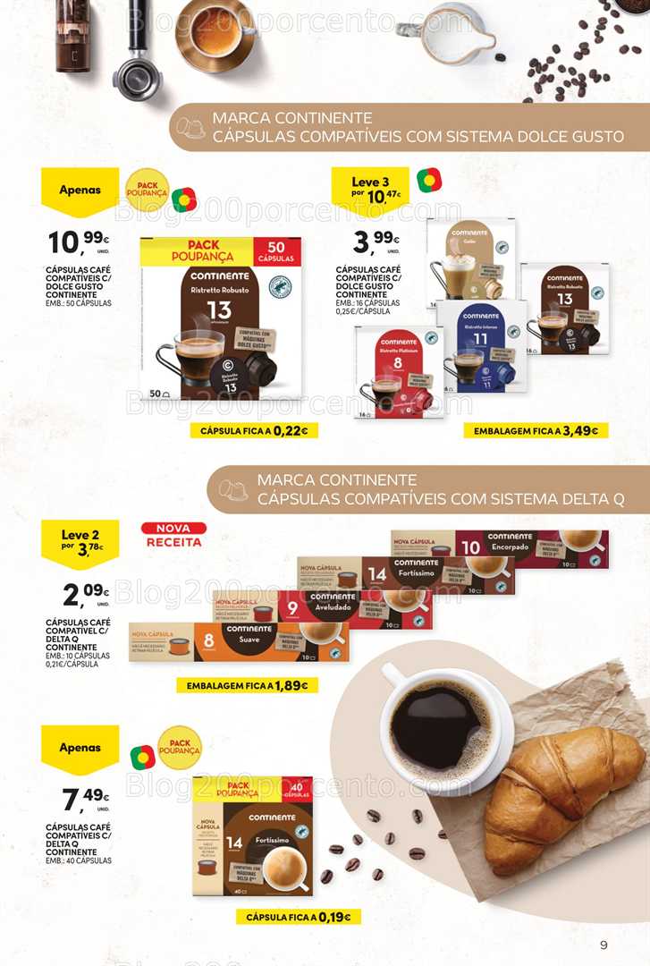 Antevisão Folheto CONTINENTE Bebidas Quentes Promoções de 14 a 26 outubro - Edição Digital