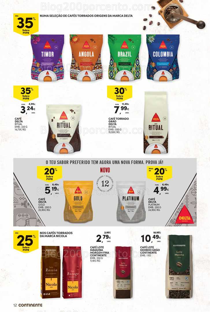 Antevisão Folheto CONTINENTE Bebidas Quentes Promoções de 14 a 26 outubro - Edição Digital