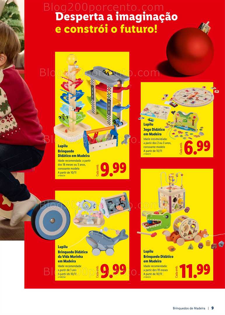 Antevisão Folheto LIDL Brinquedos de Natal Promoções a partir de 27 outubro