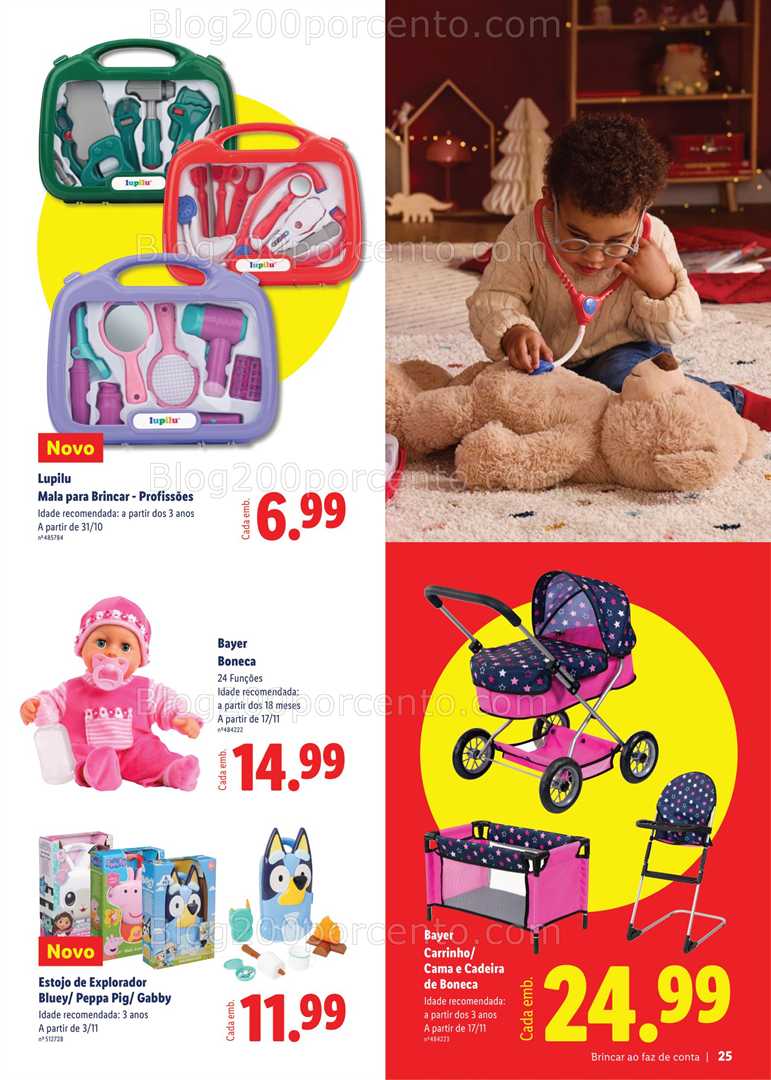 Antevisão Folheto LIDL Brinquedos de Natal Promoções a partir de 27 outubro