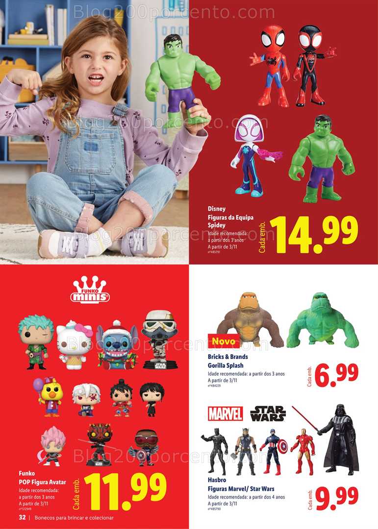 Antevisão Folheto LIDL Brinquedos de Natal Promoções a partir de 27 outubro
