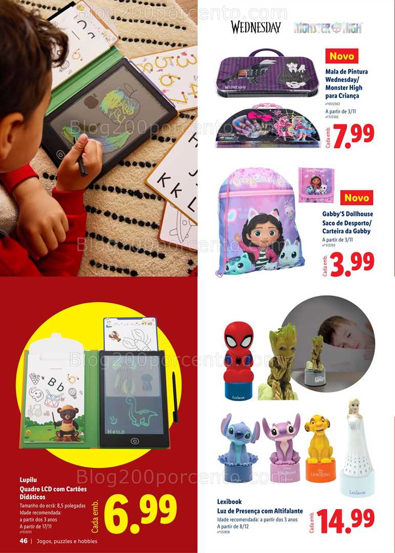 Antevisão Folheto LIDL Brinquedos de Natal Promoções a partir de 27 outubro