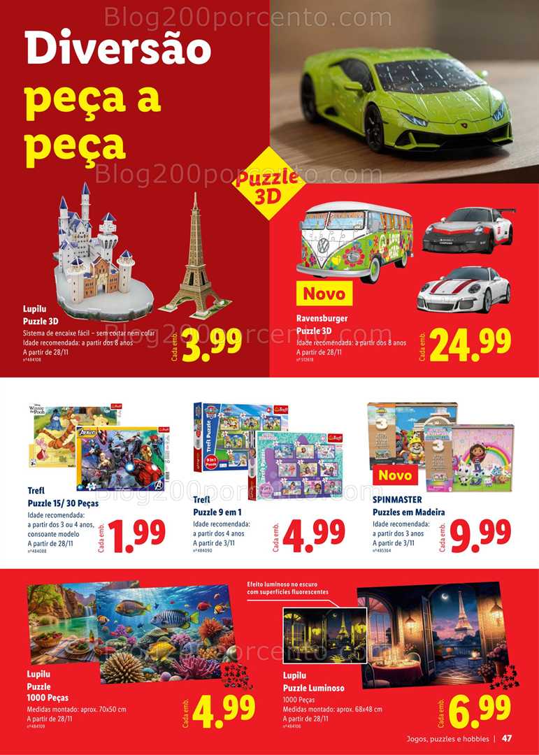 Antevisão Folheto LIDL Brinquedos de Natal Promoções a partir de 27 outubro