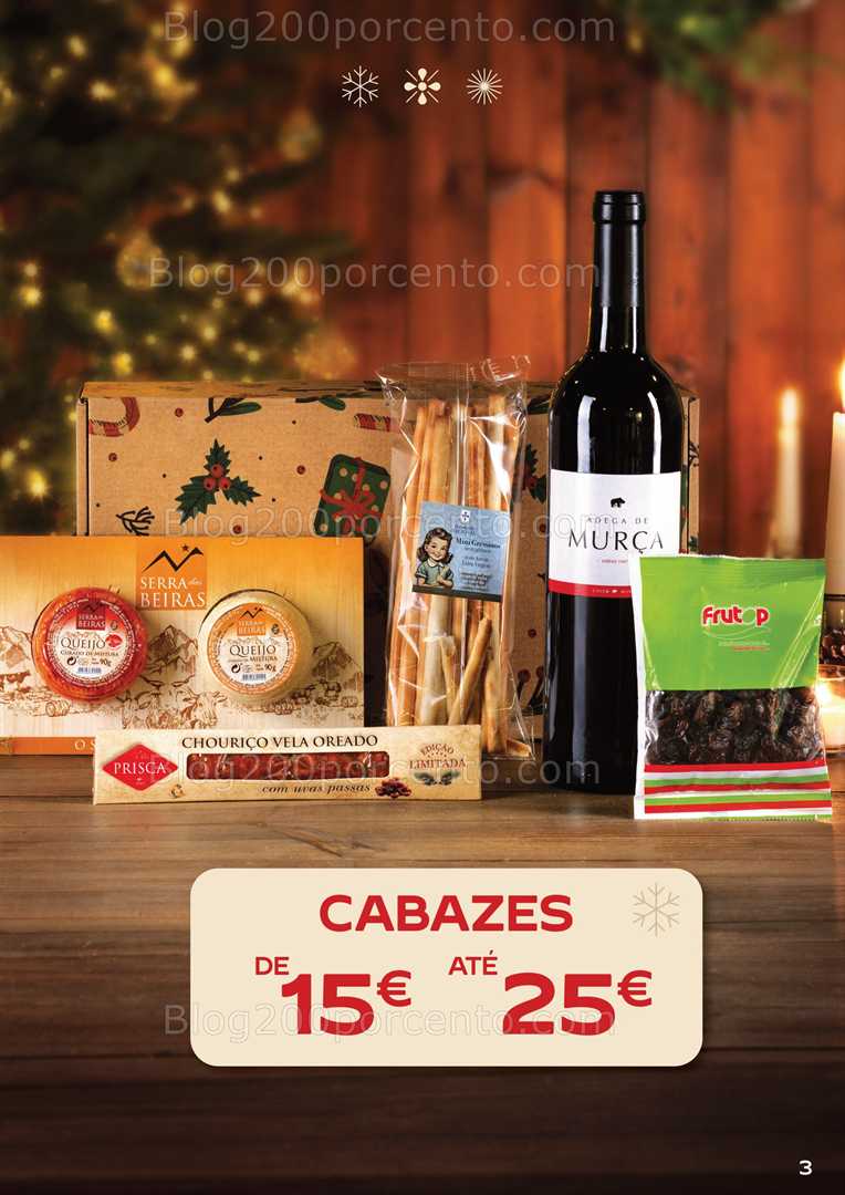 Antevisão Folheto CONTINENTE Cabazes de Natal Promoções de 6 outubro a 6 janeiro