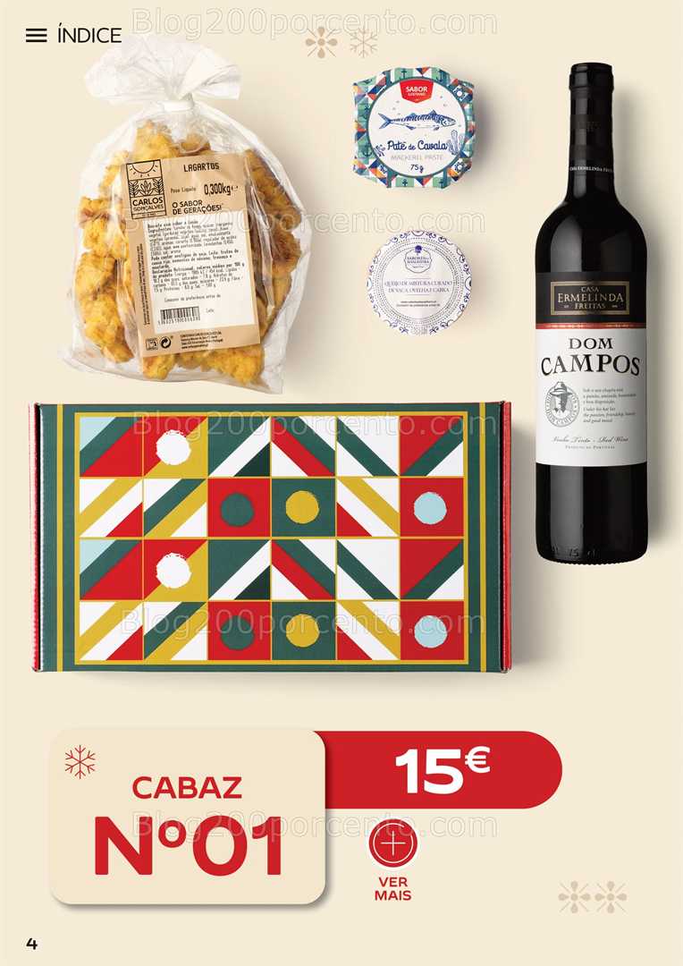 Antevisão Folheto CONTINENTE Cabazes de Natal Promoções de 6 outubro a 6 janeiro