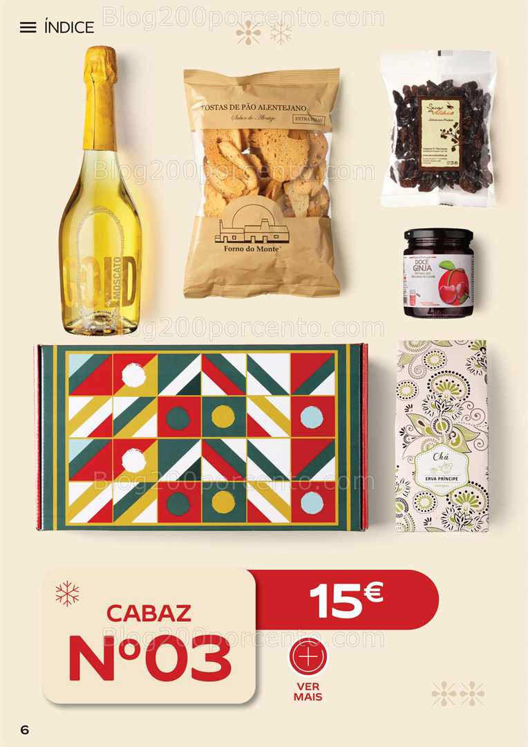 Antevisão Folheto CONTINENTE Cabazes de Natal Promoções de 6 outubro a 6 janeiro