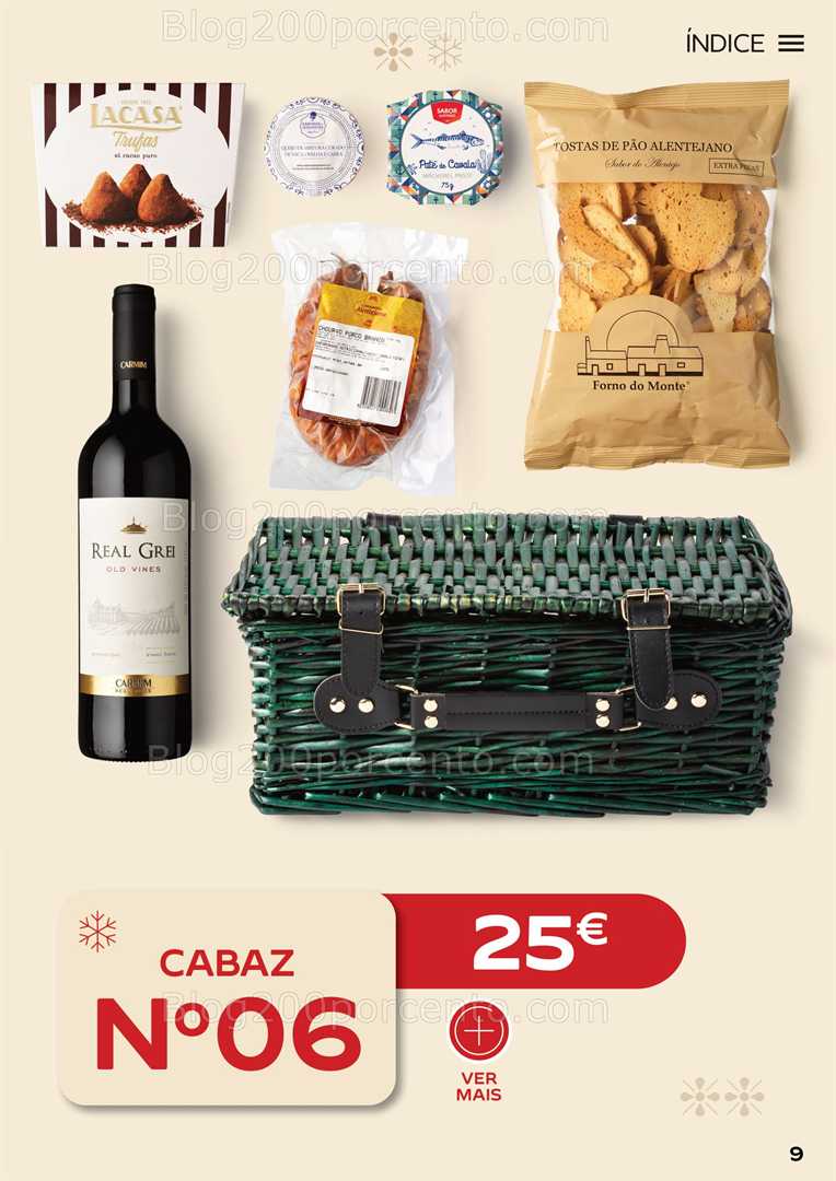 Antevisão Folheto CONTINENTE Cabazes de Natal Promoções de 6 outubro a 6 janeiro
