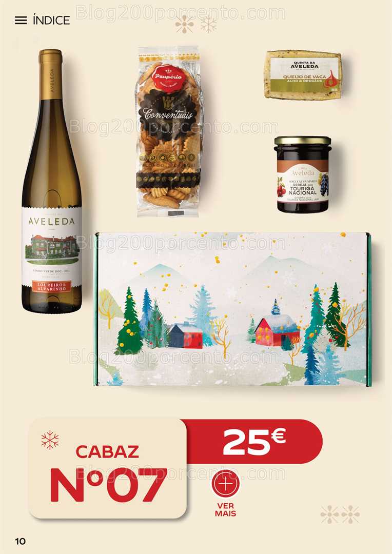Antevisão Folheto CONTINENTE Cabazes de Natal Promoções de 6 outubro a 6 janeiro