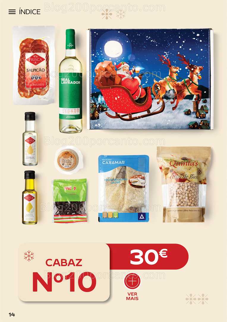 Antevisão Folheto CONTINENTE Cabazes de Natal Promoções de 6 outubro a 6 janeiro