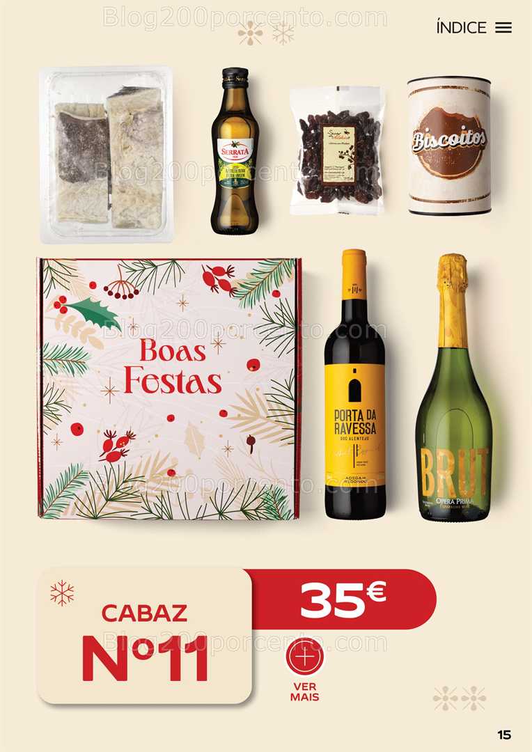 Antevisão Folheto CONTINENTE Cabazes de Natal Promoções de 6 outubro a 6 janeiro