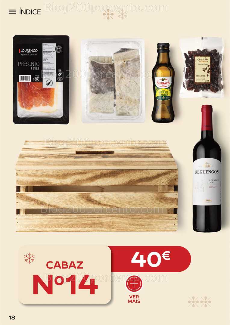 Antevisão Folheto CONTINENTE Cabazes de Natal Promoções de 6 outubro a 6 janeiro