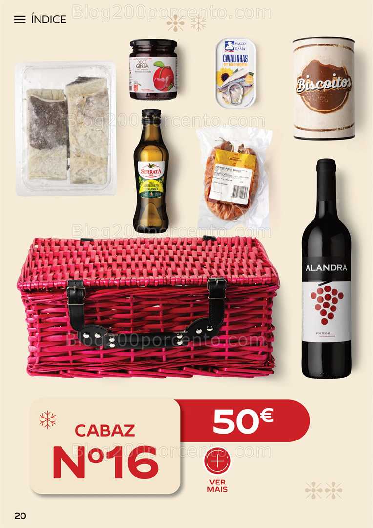 Antevisão Folheto CONTINENTE Cabazes de Natal Promoções de 6 outubro a 6 janeiro