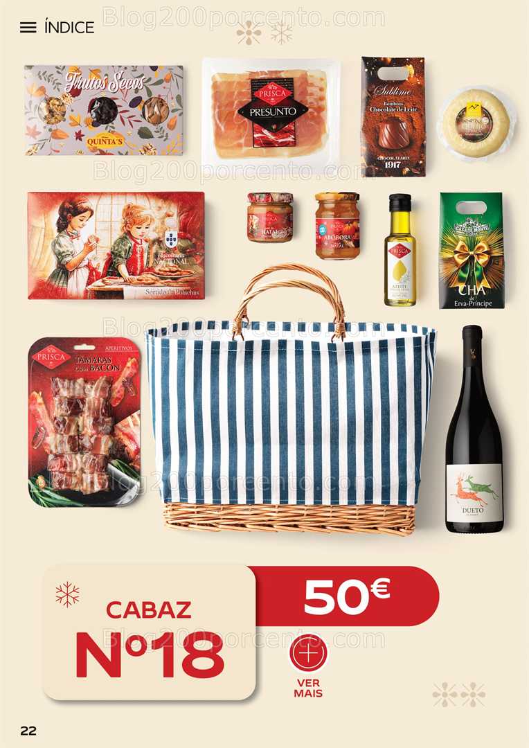 Antevisão Folheto CONTINENTE Cabazes de Natal Promoções de 6 outubro a 6 janeiro