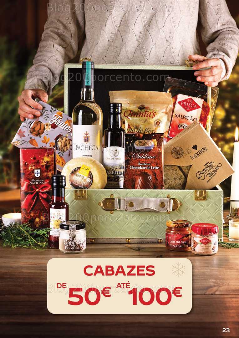 Antevisão Folheto CONTINENTE Cabazes de Natal Promoções de 6 outubro a 6 janeiro