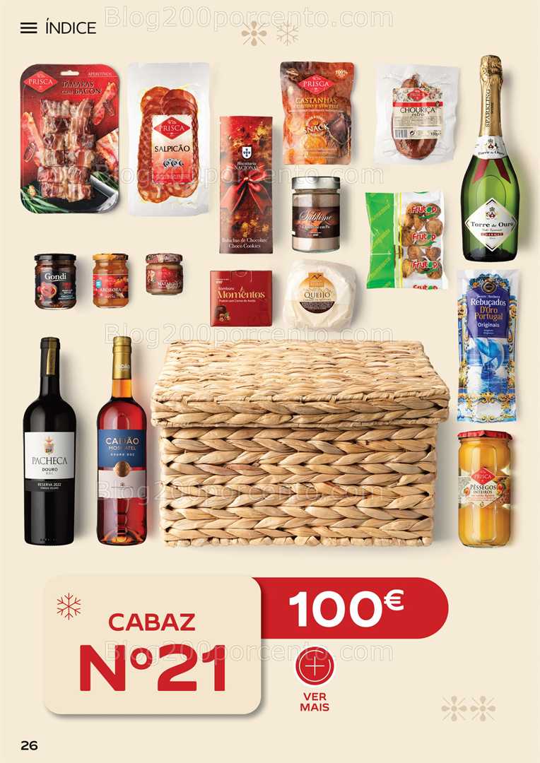 Antevisão Folheto CONTINENTE Cabazes de Natal Promoções de 6 outubro a 6 janeiro