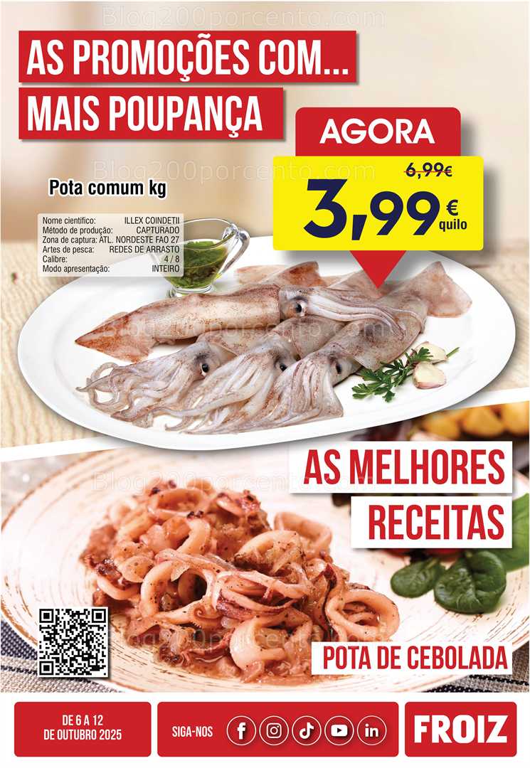 Antevisão Folheto FROIZ Promoções a partir de 6 a 12 outubro