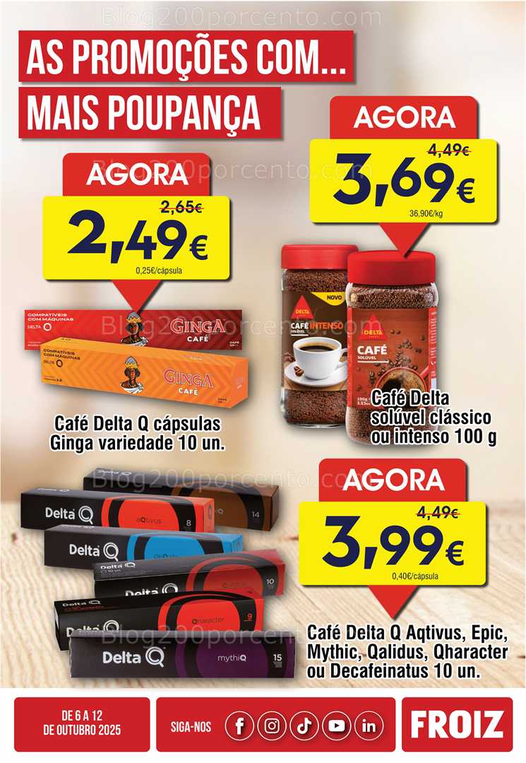 Antevisão Folheto FROIZ Promoções a partir de 6 a 12 outubro