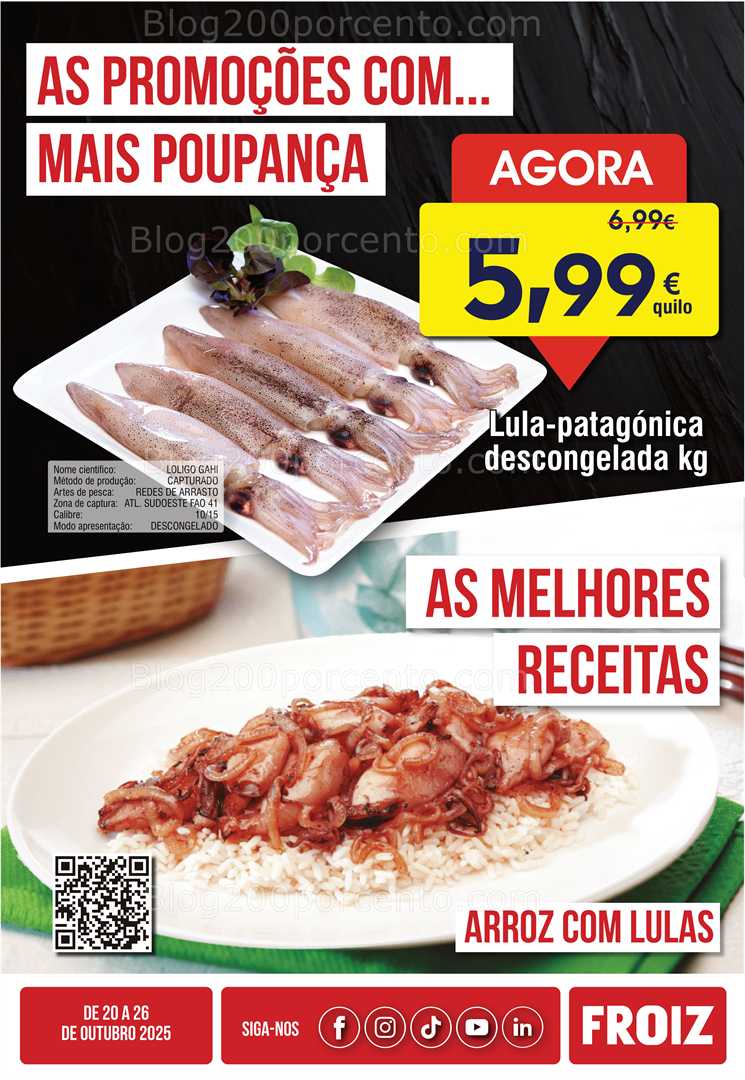 Antevisão Folheto FROIZ Promoções de 20 a 26 outubro