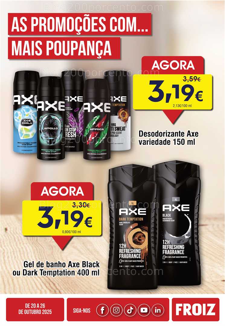 Antevisão Folheto FROIZ Promoções de 20 a 26 outubro