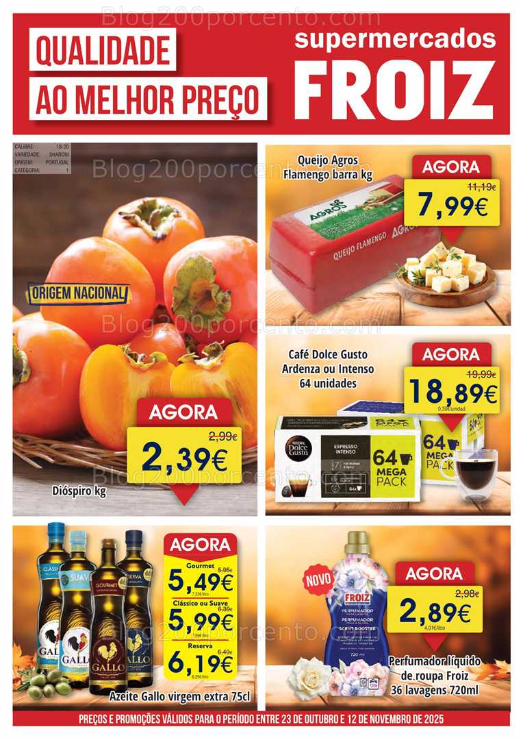 Antevisão Folheto FROIZ Promoções de 23 outubro a 12 novembro