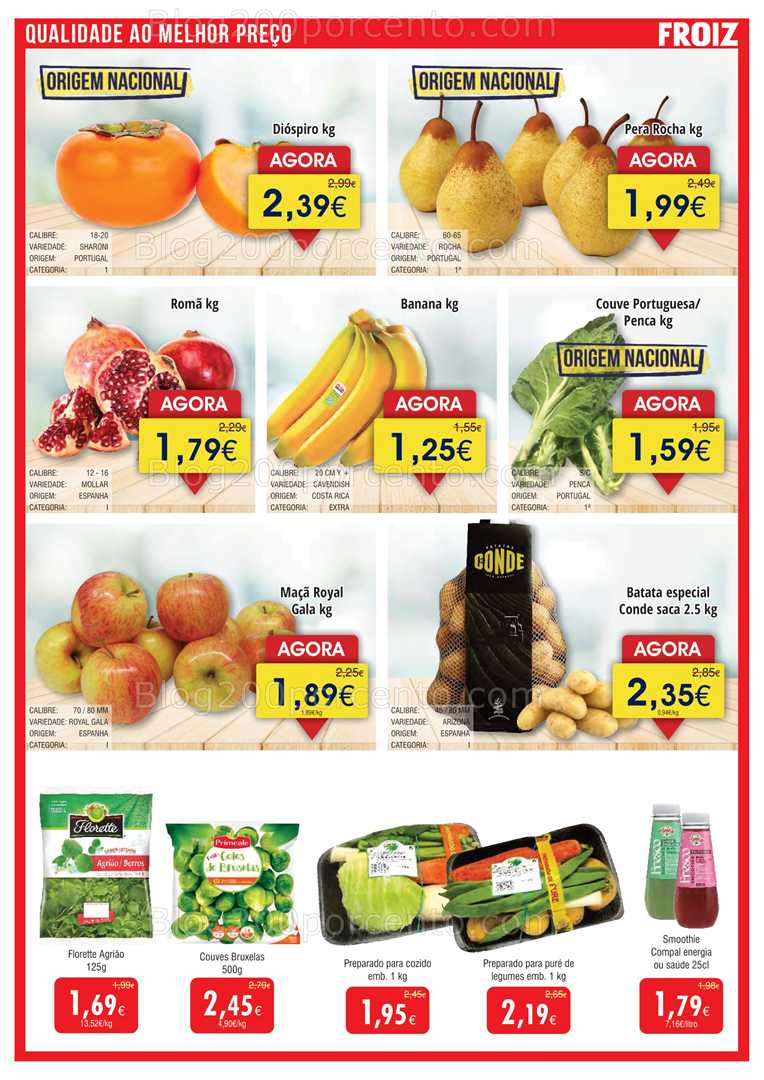 Antevisão Folheto FROIZ Promoções de 23 outubro a 12 novembro