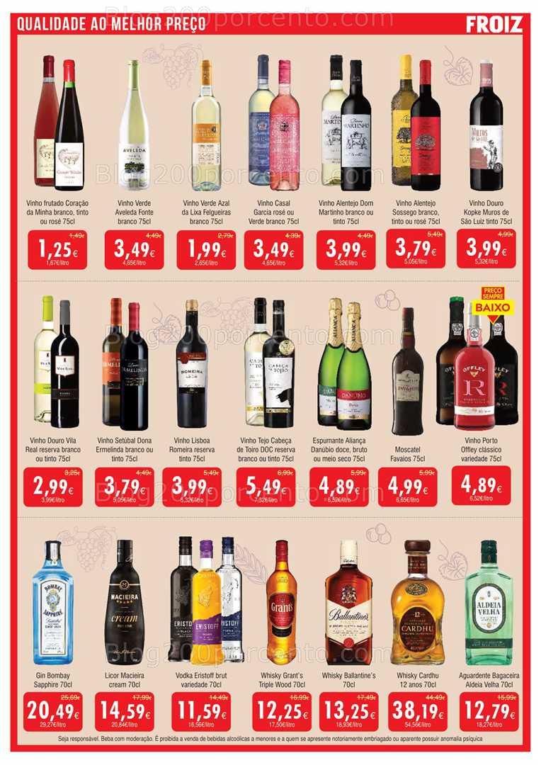 Antevisão Folheto FROIZ Promoções de 23 outubro a 12 novembro