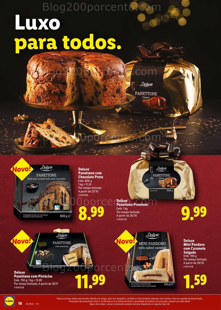 Antevisão Folheto LIDL Especial Natal Promoções a partir de 20 outubro