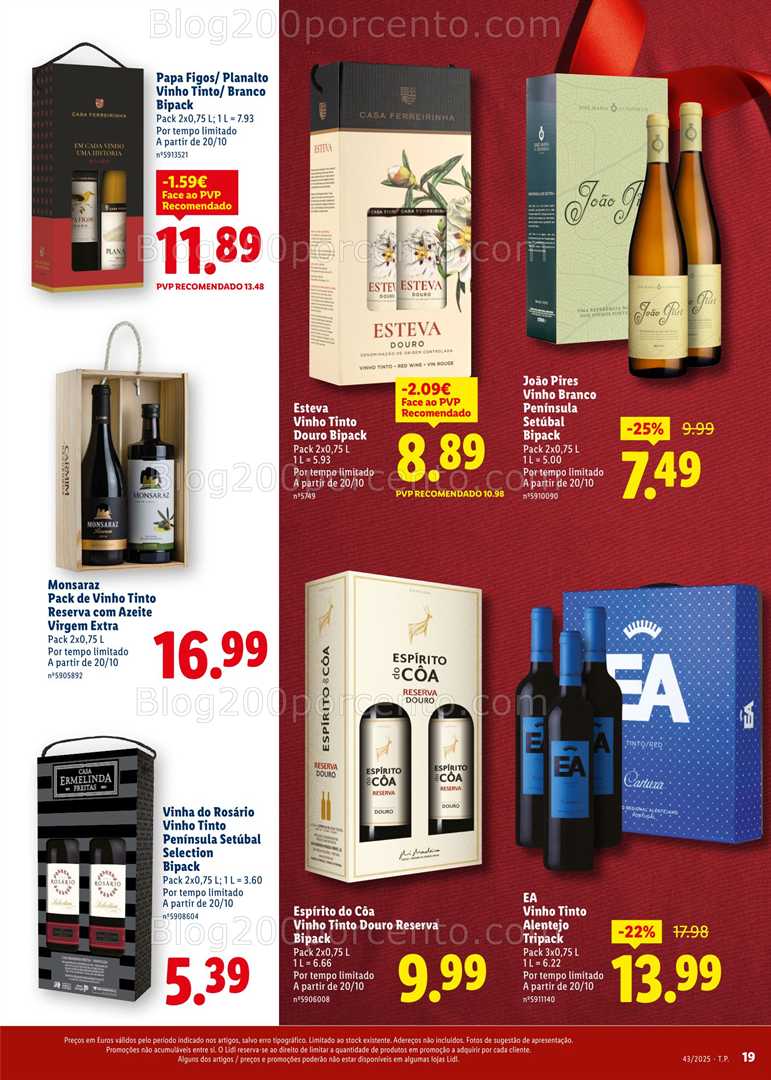 Antevisão Folheto LIDL Especial Natal Promoções a partir de 20 outubro