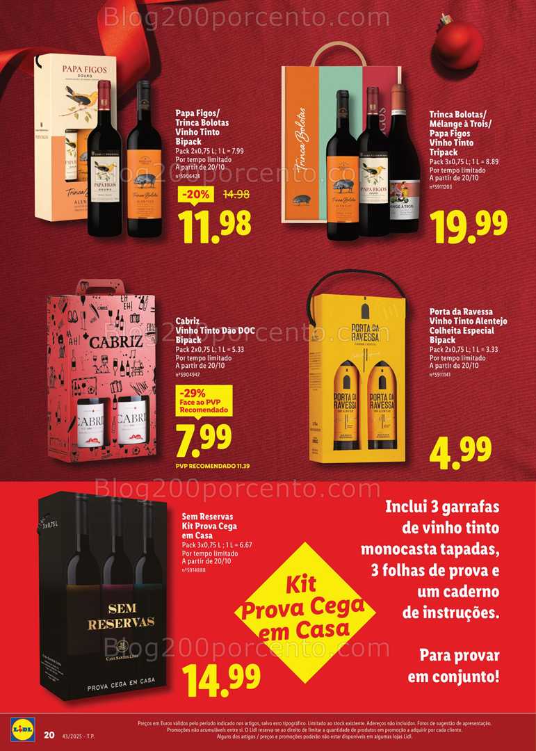 Antevisão Folheto LIDL Especial Natal Promoções a partir de 20 outubro