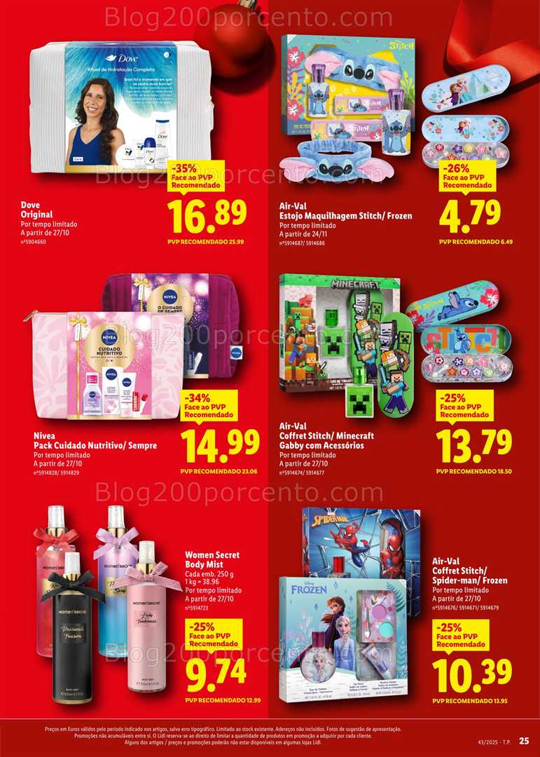 Antevisão Folheto LIDL Especial Natal Promoções a partir de 20 outubro