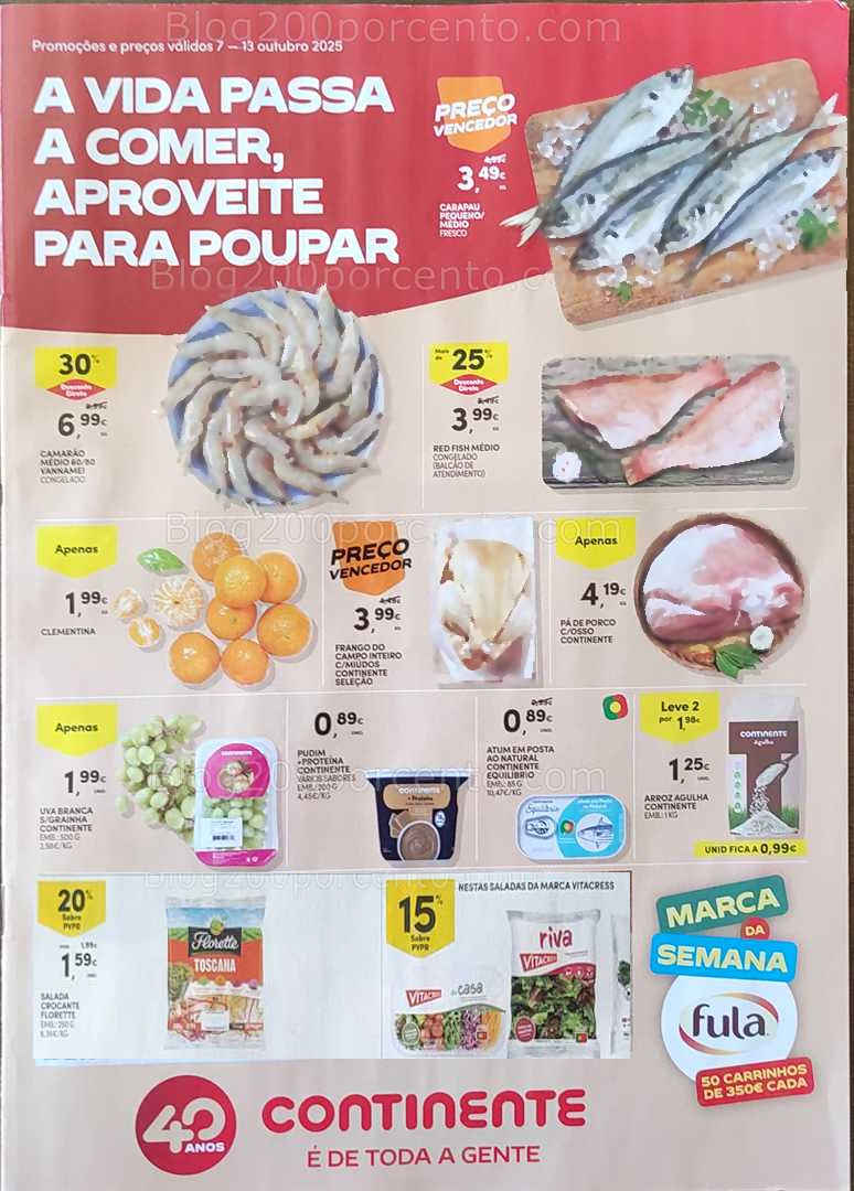 Antevisão Folheto CONTINENTE Promoções de 7 a13 outubro