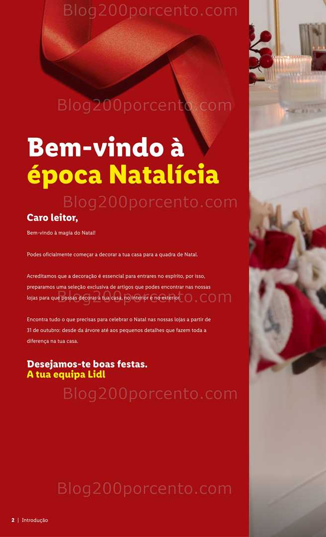 Antevisão Folheto LIDL Decoração de Natal Promoções a partir de 31 outubro