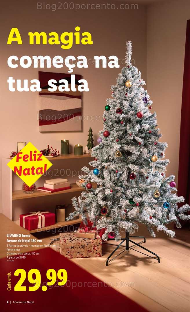 Antevisão Folheto LIDL Decoração de Natal Promoções a partir de 31 outubro