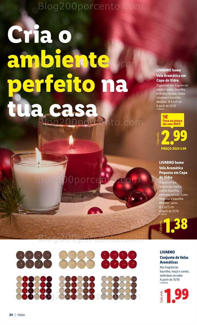 Antevisão Folheto LIDL Decoração de Natal Promoções a partir de 31 outubro