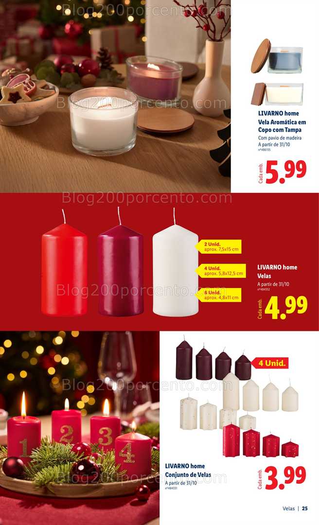Antevisão Folheto LIDL Decoração de Natal Promoções a partir de 31 outubro