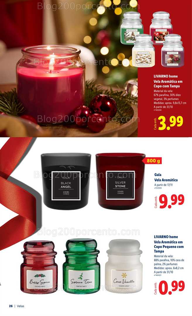 Antevisão Folheto LIDL Decoração de Natal Promoções a partir de 31 outubro