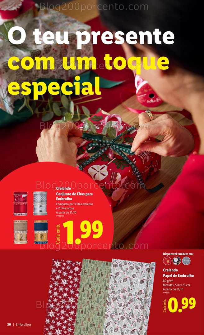 Antevisão Folheto LIDL Decoração de Natal Promoções a partir de 31 outubro