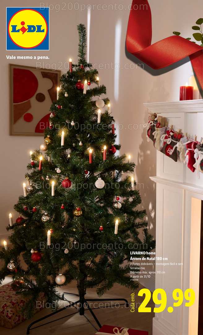 Antevisão Folheto LIDL Decoração de Natal Promoções a partir de 31 outubro