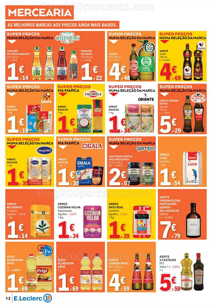 Antevisão Folheto E-LECLERC Promoções de 16 a 22 outubro