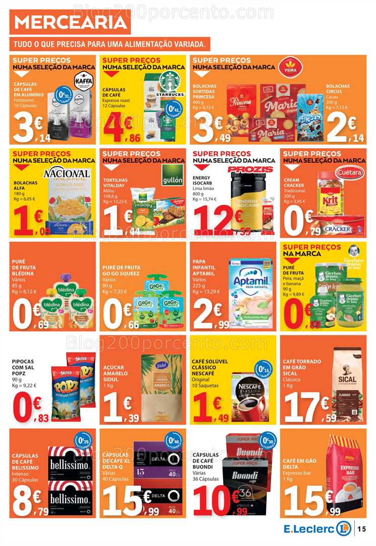 Antevisão Folheto E-LECLERC Promoções de 16 a 22 outubro
