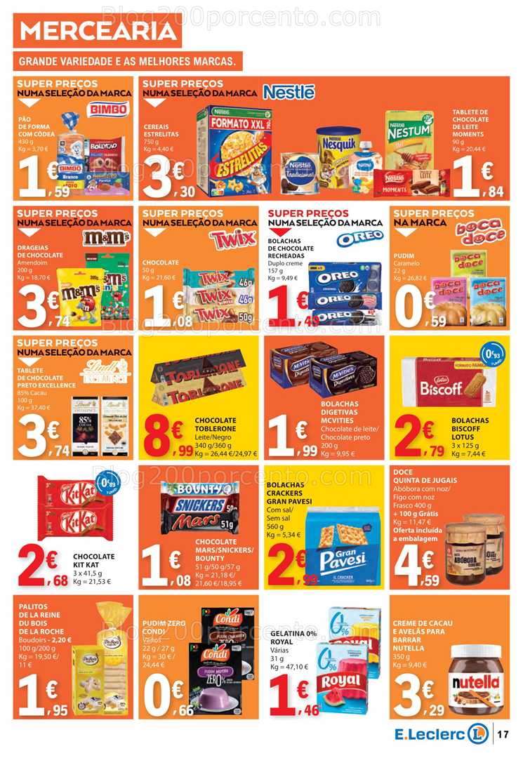 Antevisão Folheto E-LECLERC Promoções de 16 a 22 outubro