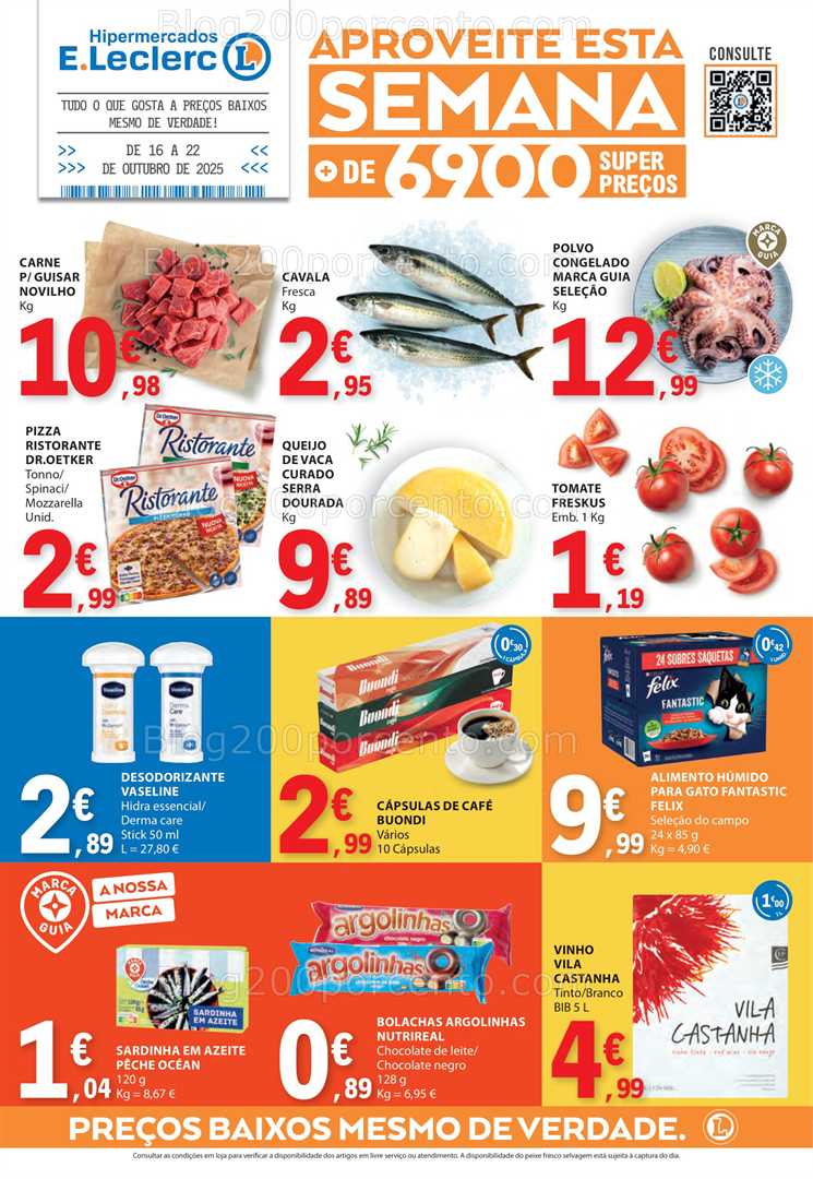 Antevisão Folheto E-LECLERC Promoções de 16 a 22 outubro