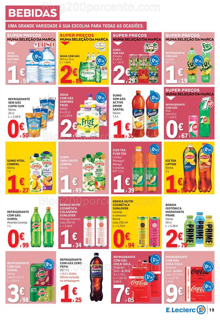 Antevisão Folheto E-LECLERC Promoções de 16 a 22 outubro