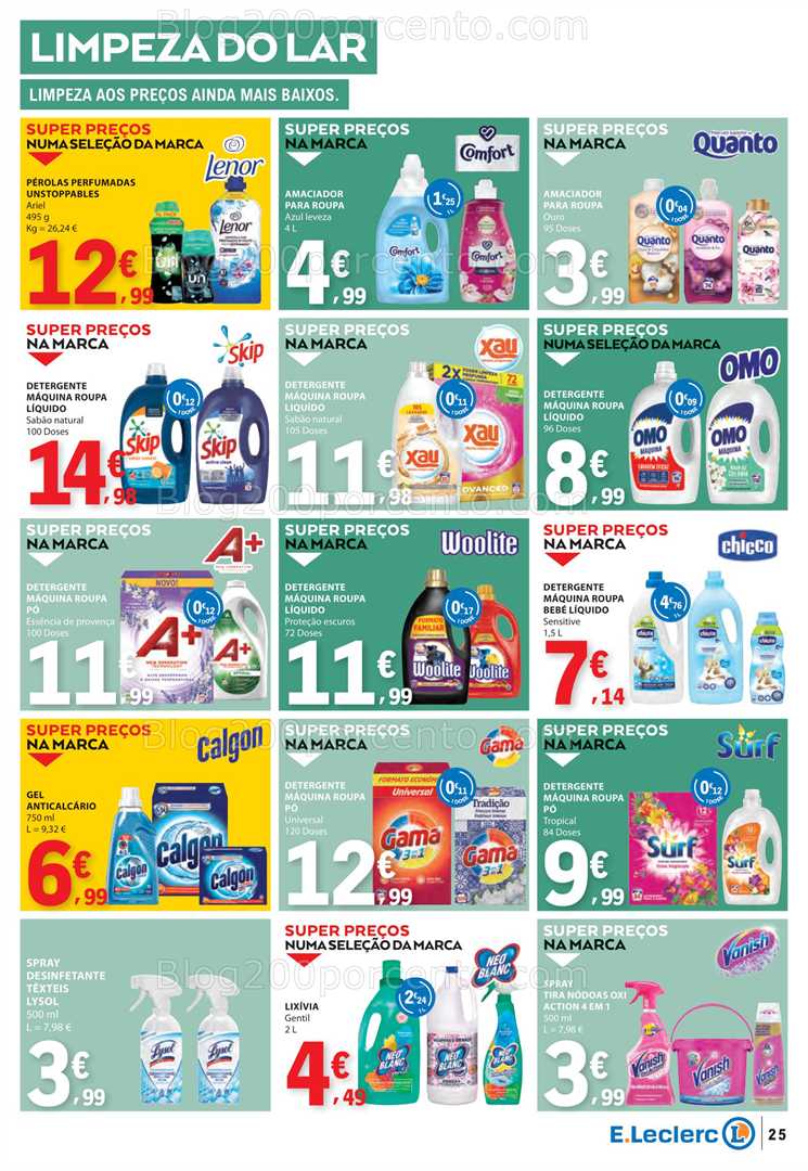 Antevisão Folheto E-LECLERC Promoções de 16 a 22 outubro